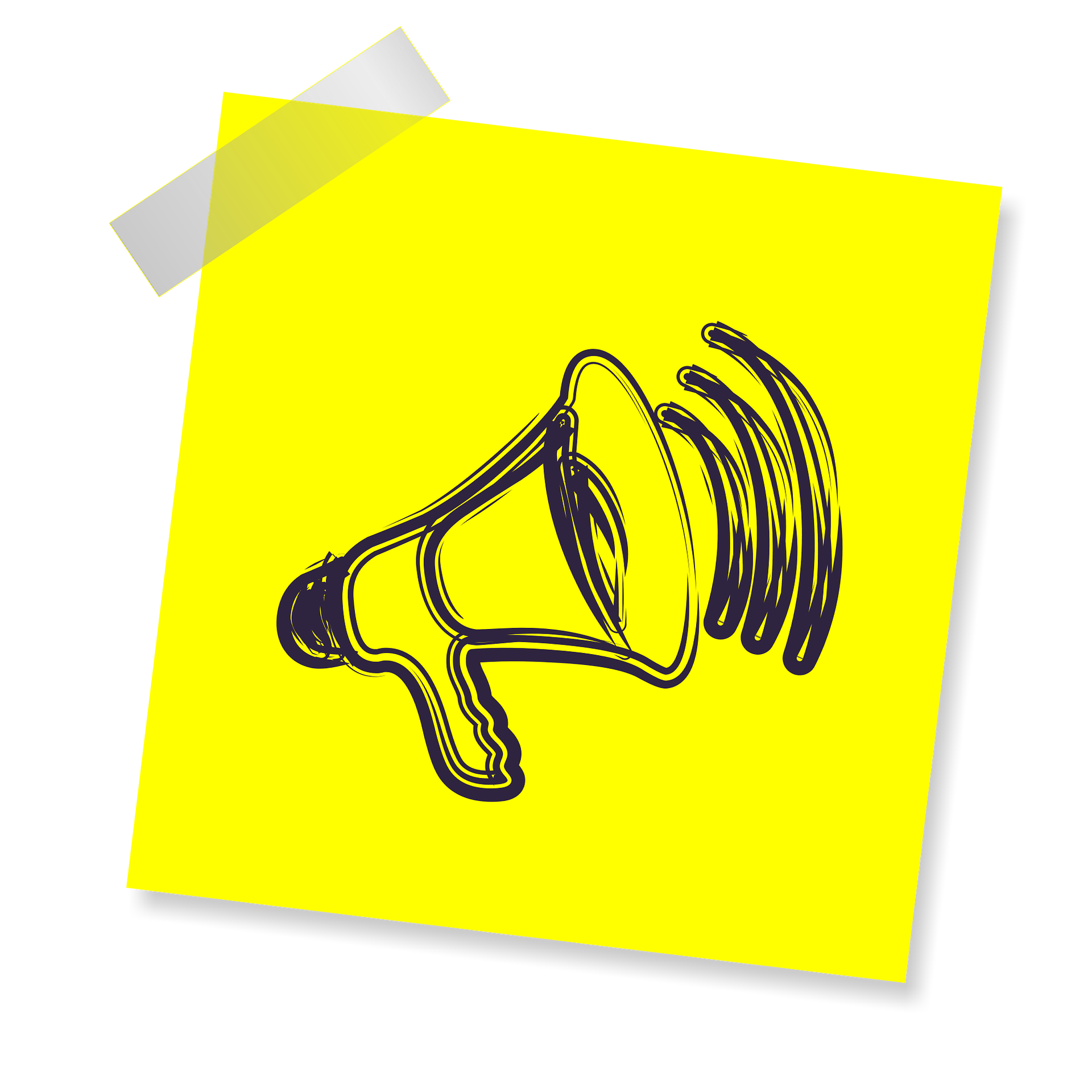 Zeichnung Megafon. Foto: Pixabay – Pixabay
