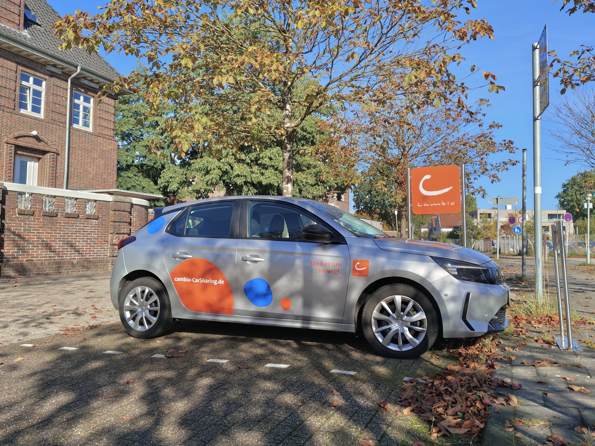 Fahrzeug des Anbieters Cambio an Carsharing-Station. Foto: Stadt Oldenburg – Stadt Oldenburg