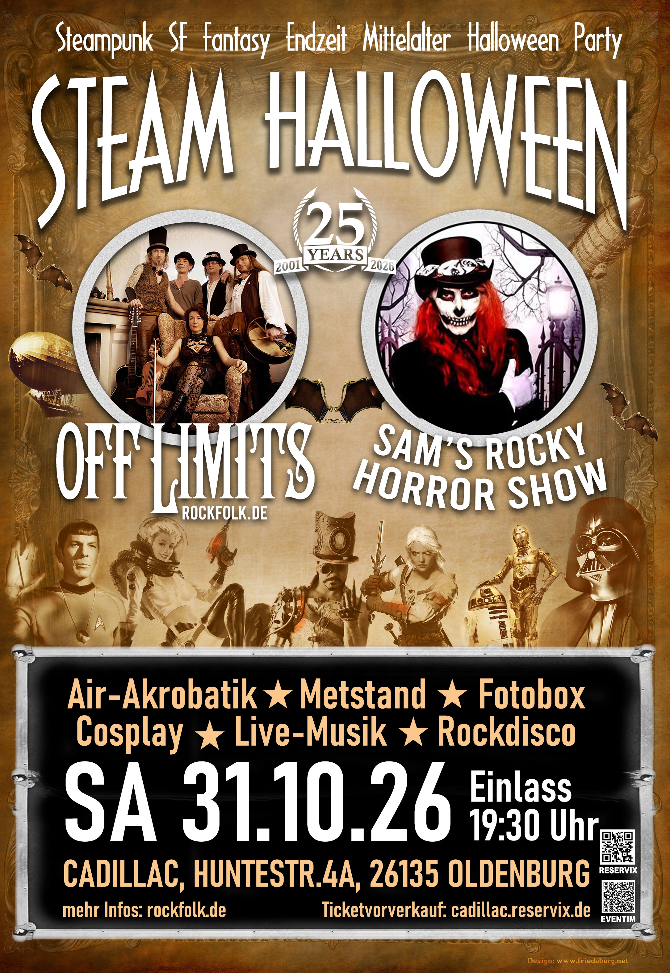 Steampunk Halloween Plakat. Quelle: Off Limits – Off Limits