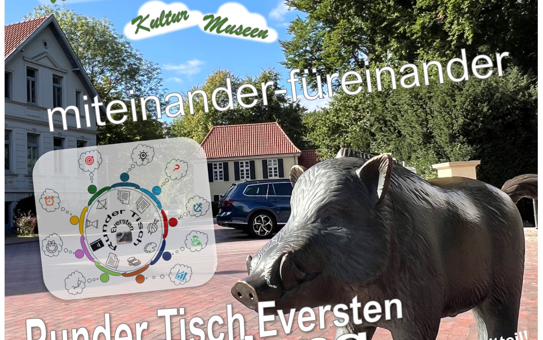 Plakat „Runder Tisch für Eversten“. Quelle: Harry Vogel – Harry Vogel